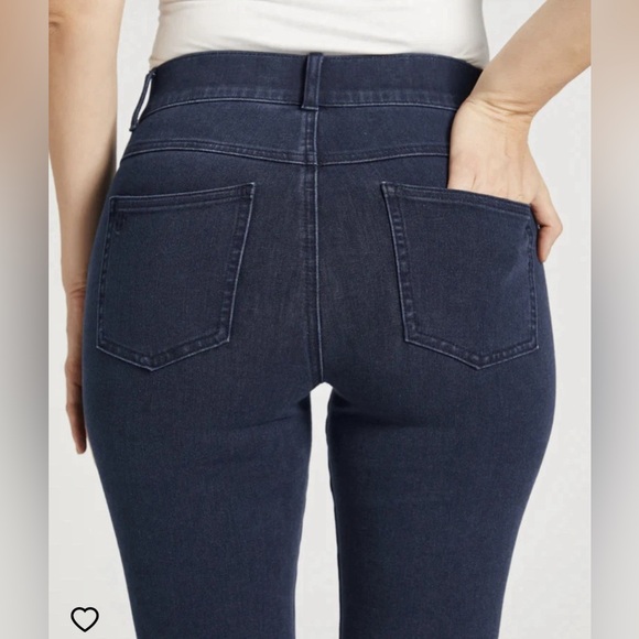 Betabrand Signature Mid-Rise Denim Skinny Dark Indigo Jeans 26” Inseam - Picture 9 of 15